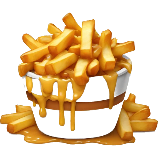 Poutine qui mange u e poutine emoji