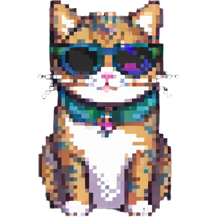 Cat wearing sunglasses emoji