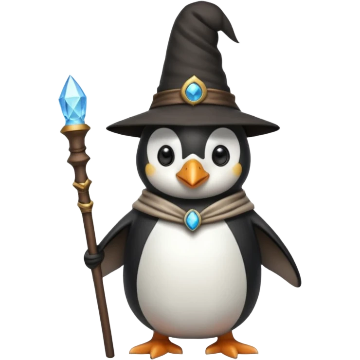 Penguin Wizard emoji