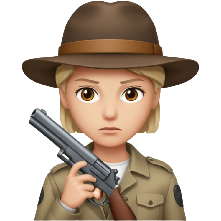 Persona con una pistola emoji
