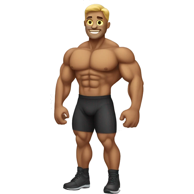 body builder man emoji