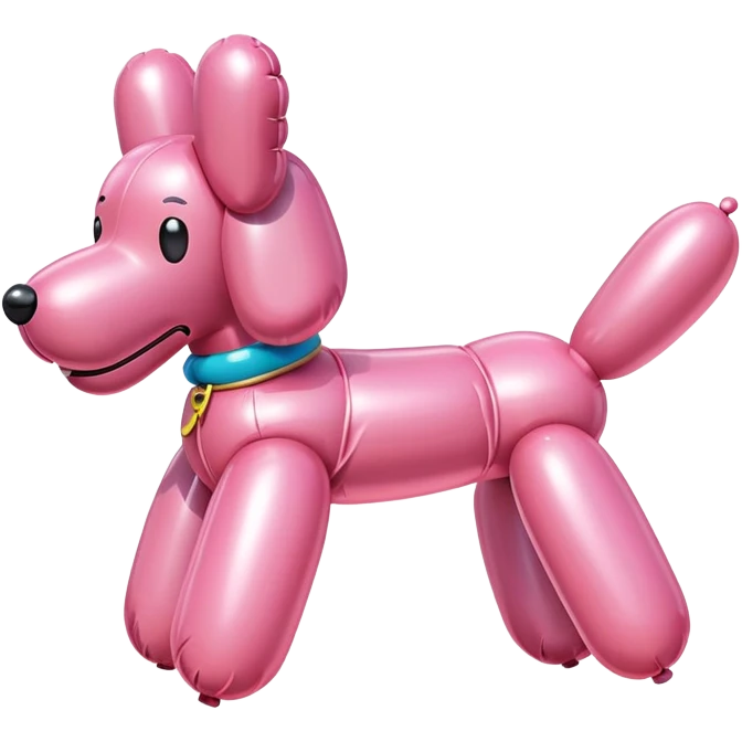 spam meat pink balloon dog emoji