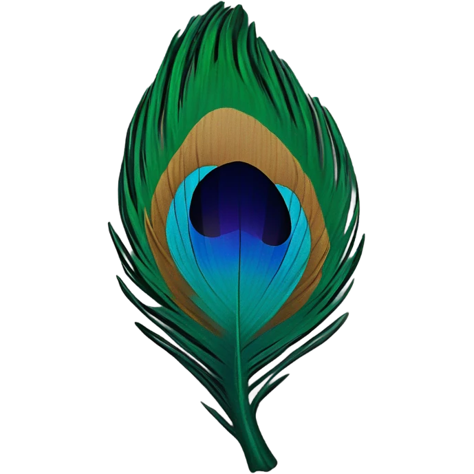 peacock feather emoji