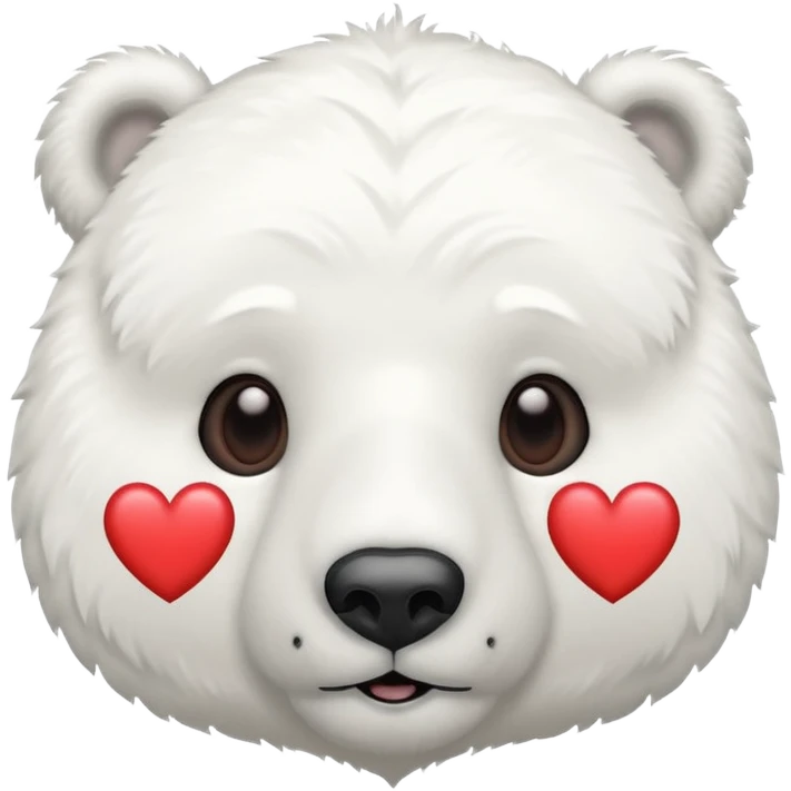 polar bear with heart eyes emoji