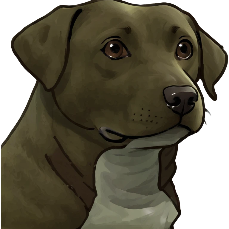 Chocolate Labrador  emoji