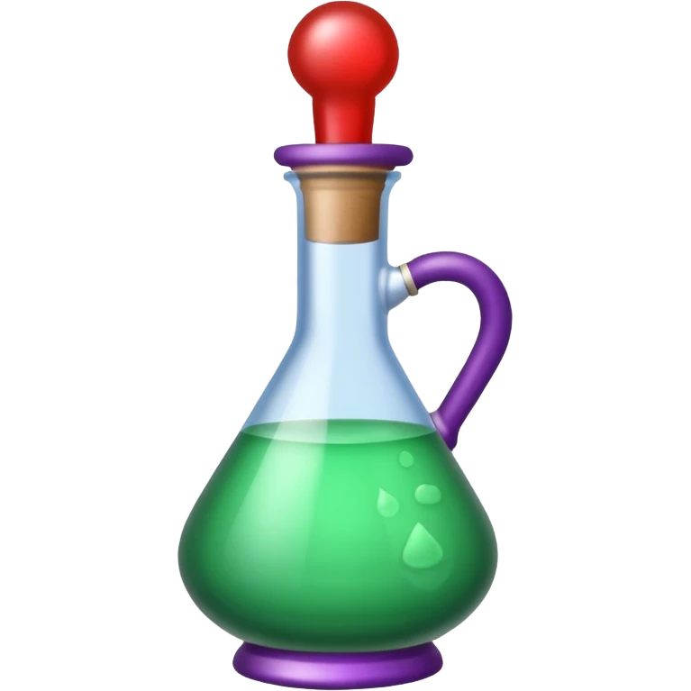 Potion bottle labeled “Desire” emoji