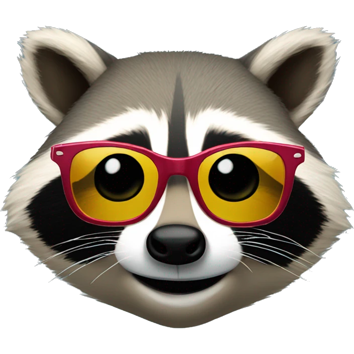 meme sunglass racoon emoji