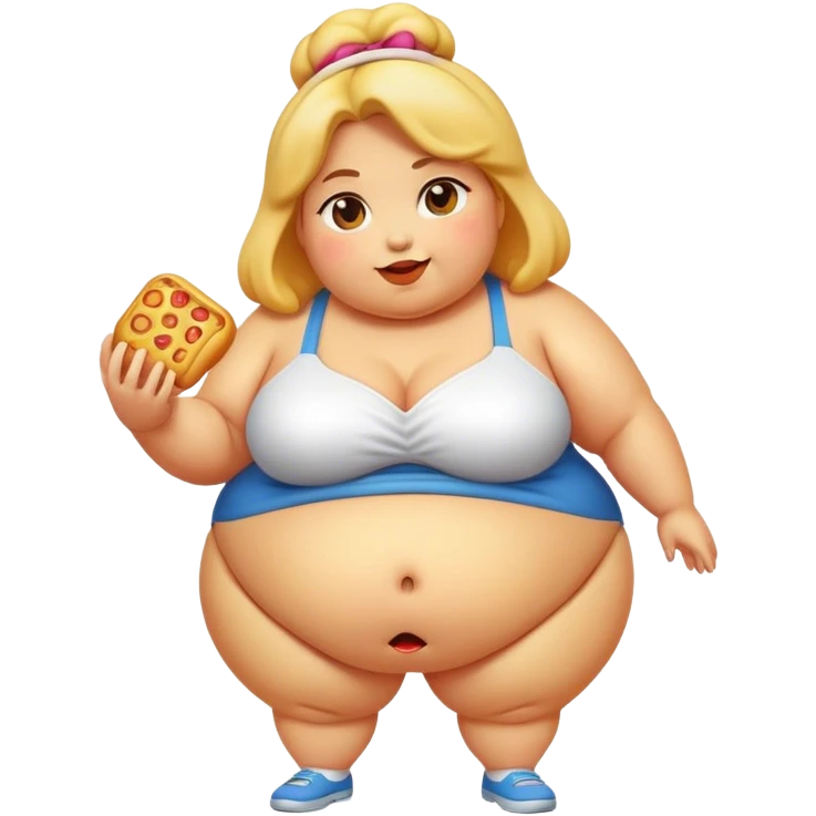 Fat Snack lady emoji