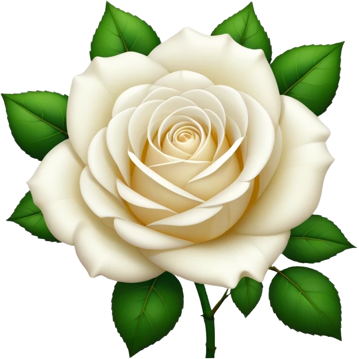 White rose emoji
