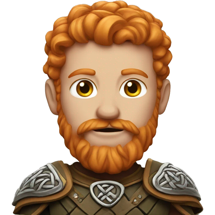 Celtic warrior ginger emoji