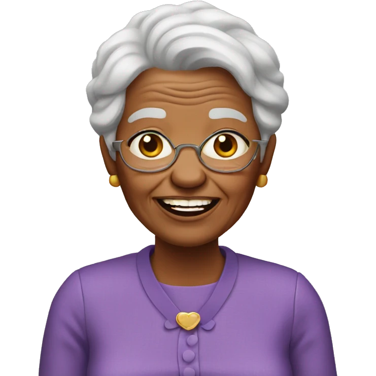Grandma with no teeth emoji