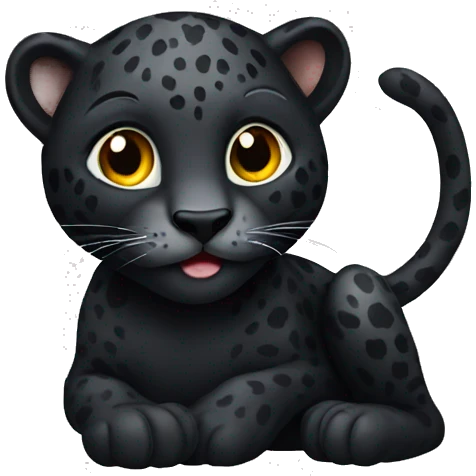 black leopard emoji