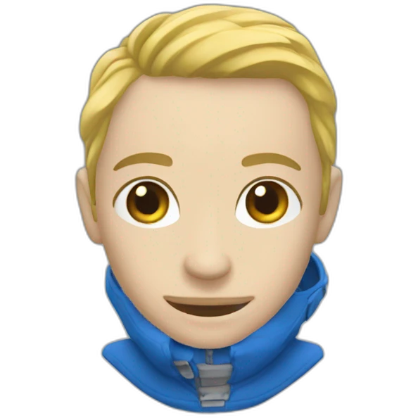 Blaue haken emoji