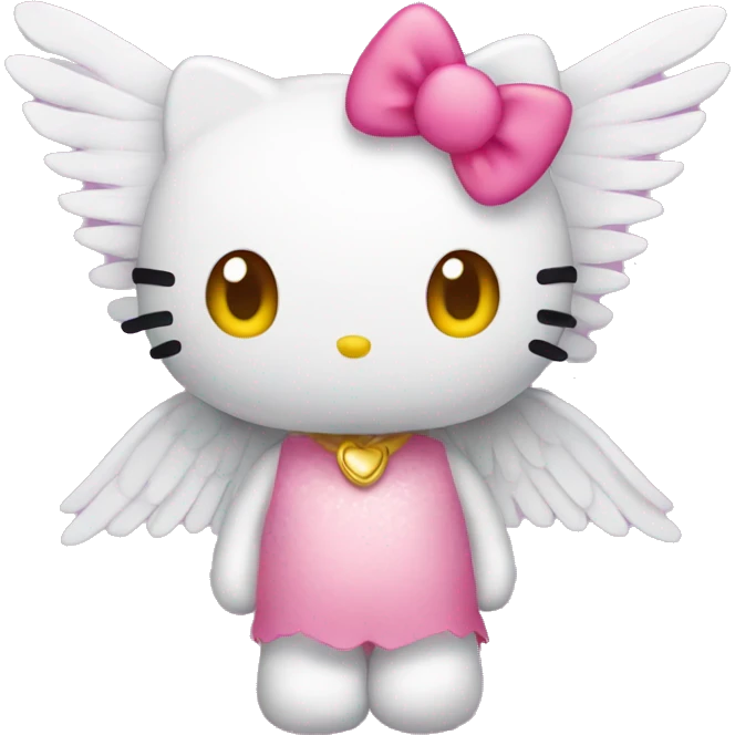 hello kitty with wings emoji