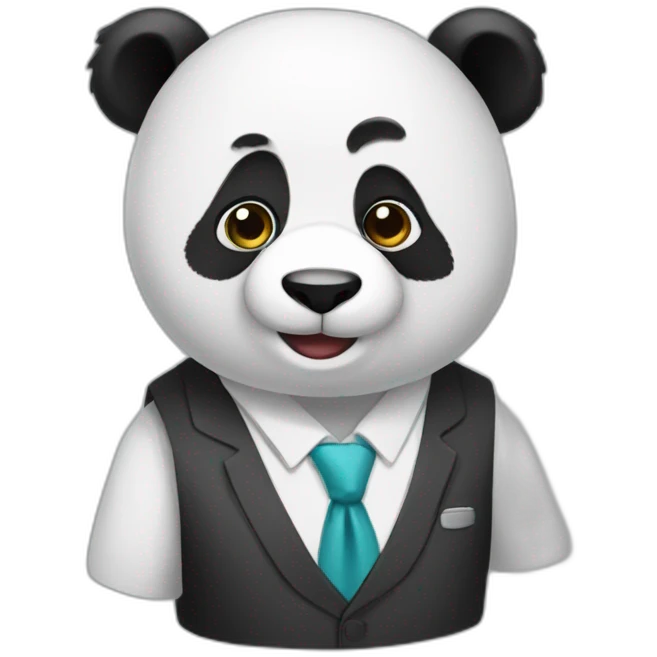 buissness man panda emoji