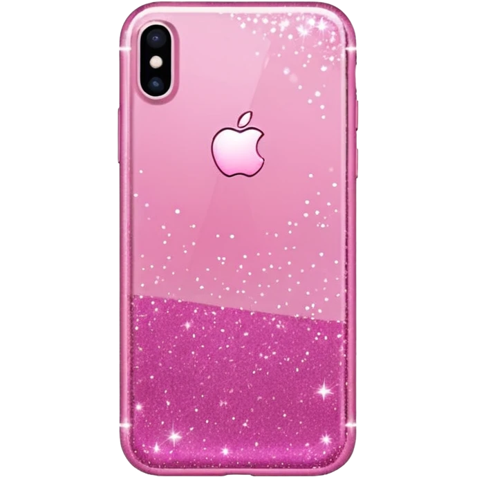 glitter pink iphone emoji