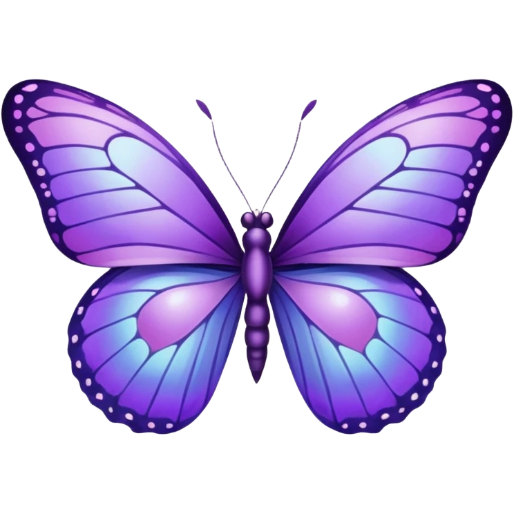 Butterfly purple emoji