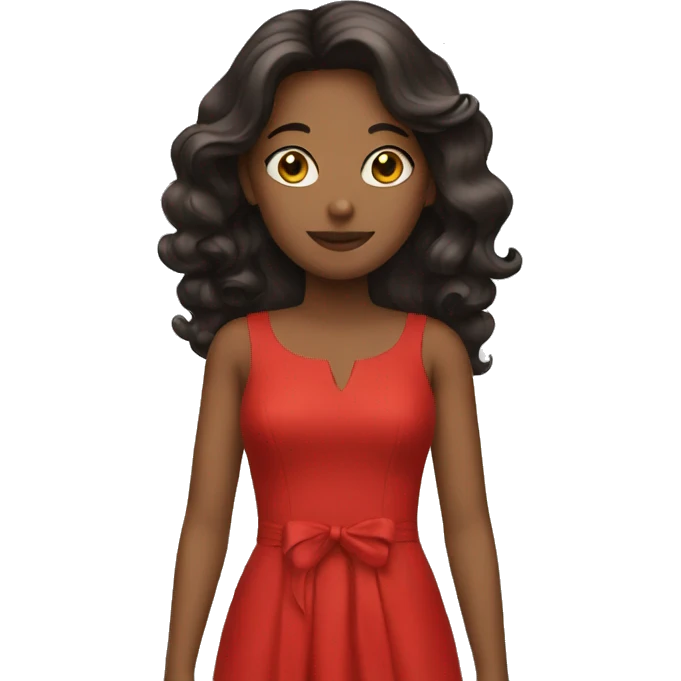 a red dress emoji