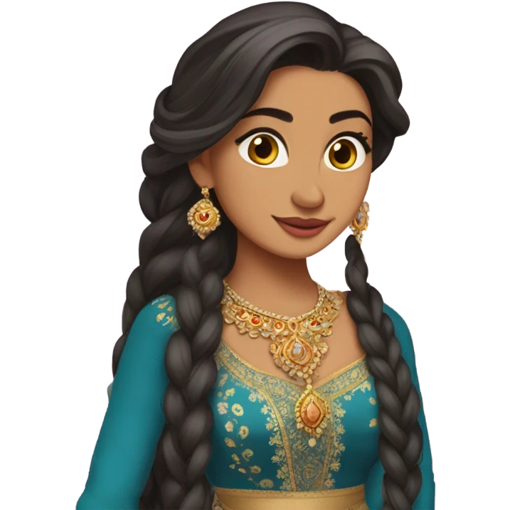Rapunzel but Desi  emoji