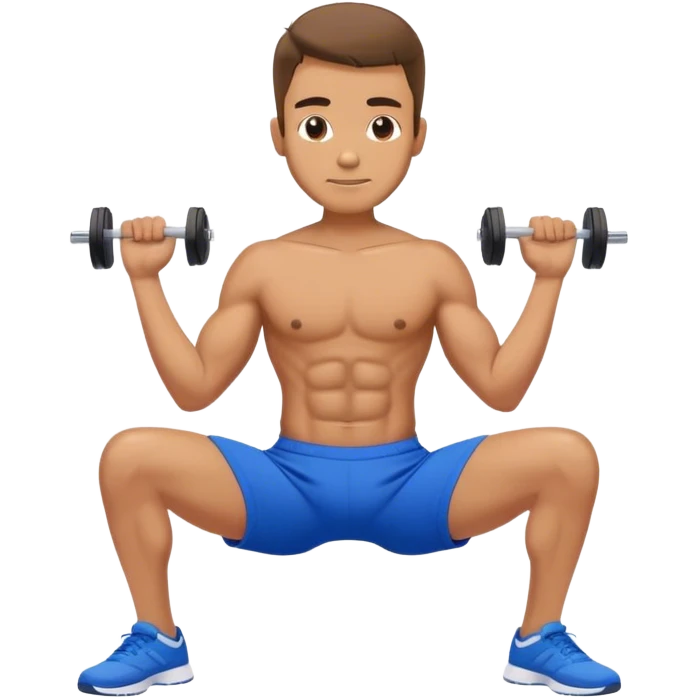 glute-bridges-exercise guy with blue shorts  emoji