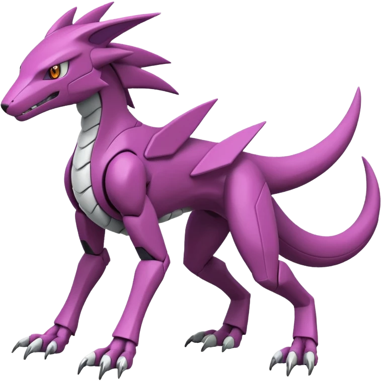 Heliolisk-Sergal-Cyclizar-Genesect-Pokémon, full body emoji