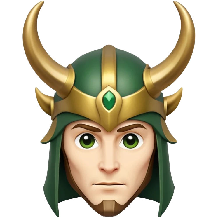 Loki with horned helmet emoji