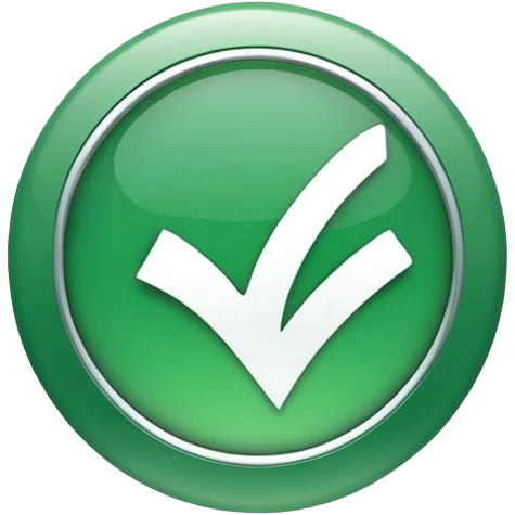 green circle with check mark emoji