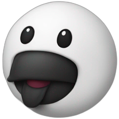 Noir avec du coton dans la main emoji