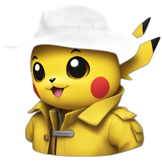 Pikachu trench emoji