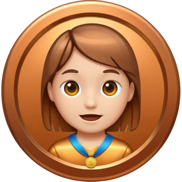 bronze medal. no face emoji