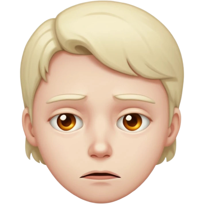 A maybe face with guilt  emoji
