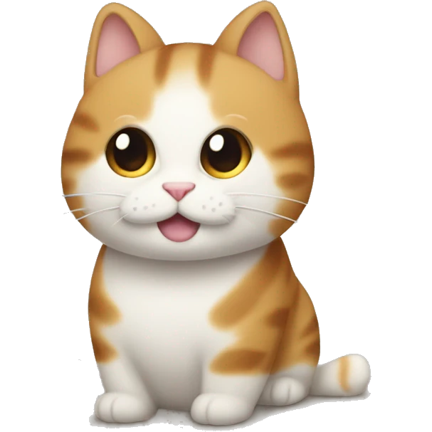 하늘색 니트를 입은 고양이 emoji
