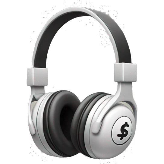 headphones with money  emoji