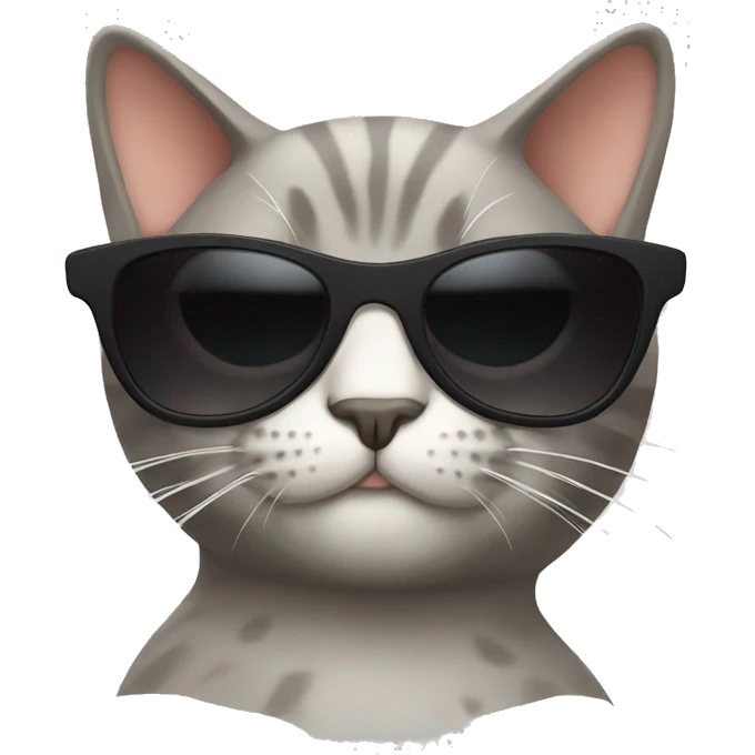 Cat with sunglasses emoji