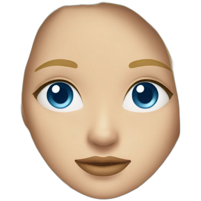 Blonde girl blue eyes wearing bikini emoji