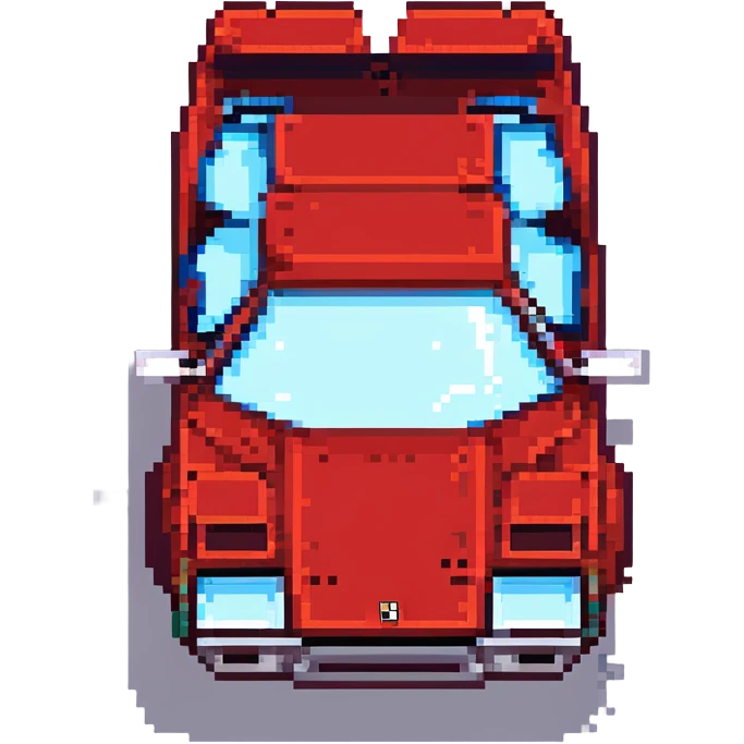 красная Lamborghini Countach, no background emoji