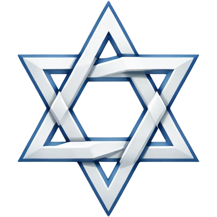White star of David emoji