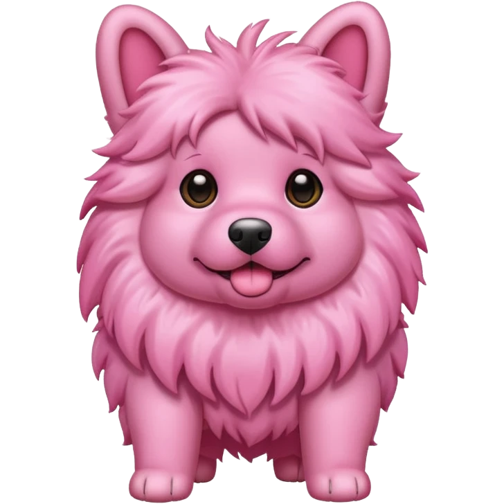 pink dog emoji
