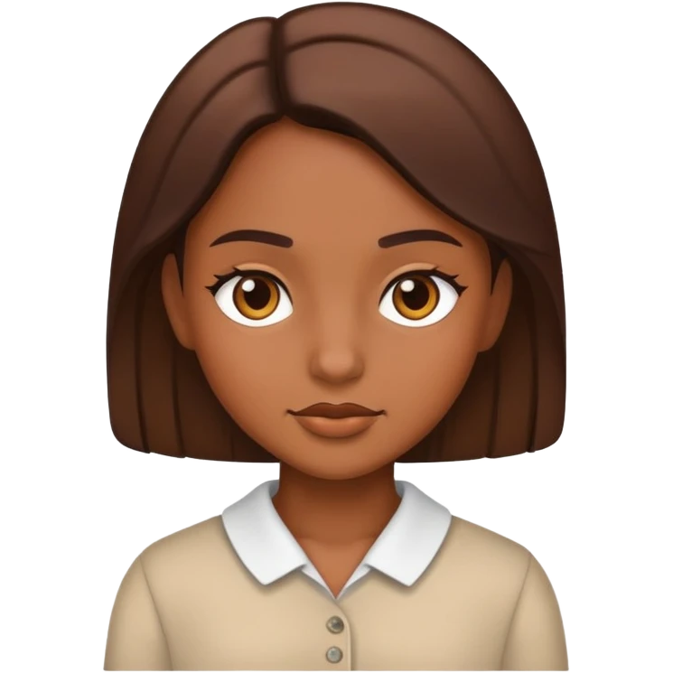 girl brown emoji