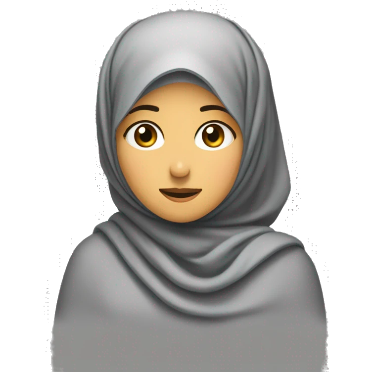 hijab girl shrugging their shoulders to indicate a lack of knowledge about a particular topic, or a lack of care about the result of a situation. ¯\_(ツ)_/¯ emoji