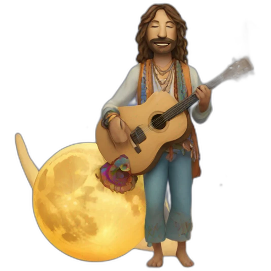 hippie moon emoji