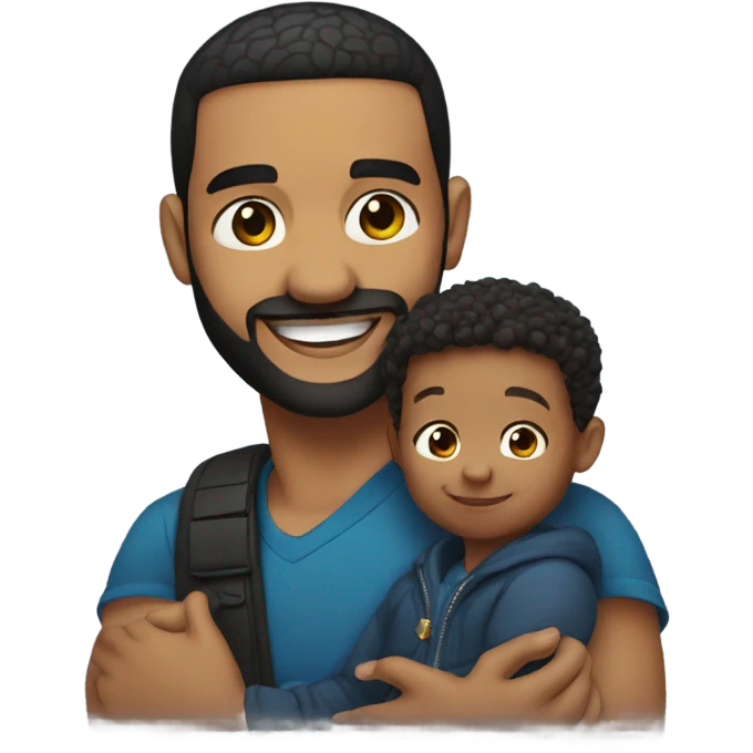 Drake holding a kid emoji