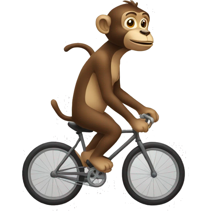 Un singe sur un velo emoji