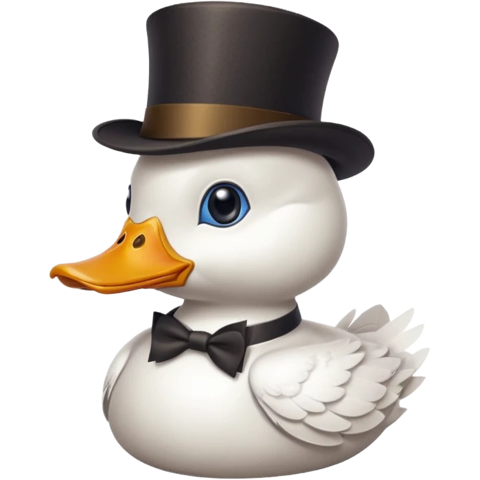 pato millonario blanco con monoculo emoji