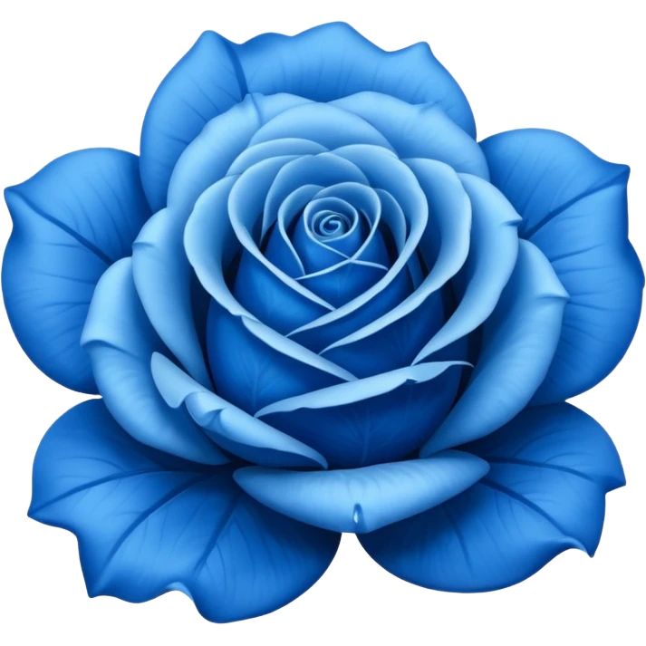 Blue rose emoji