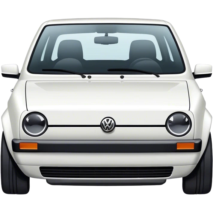 Volkswagen Golf white  emoji