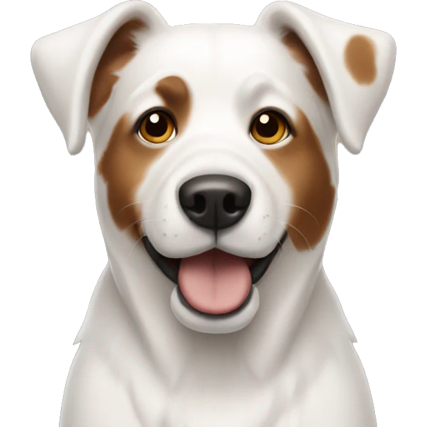 White and Brown dog  emoji