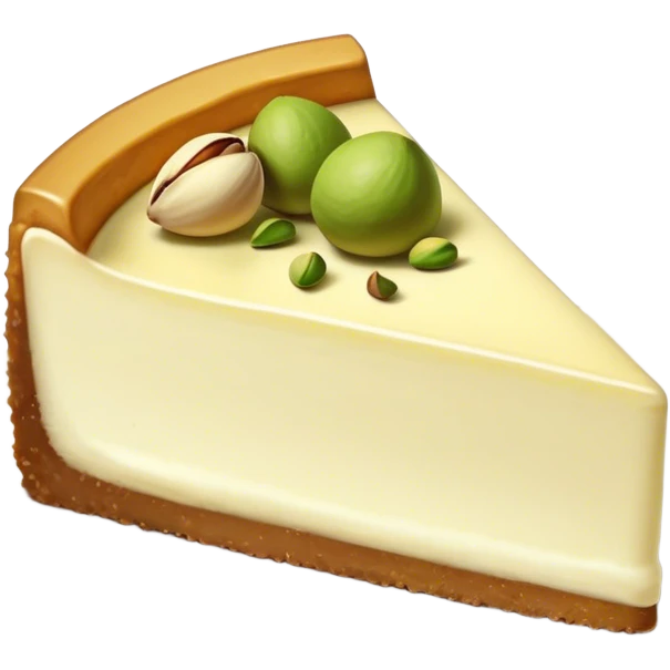 cheesecake with pistachio  emoji