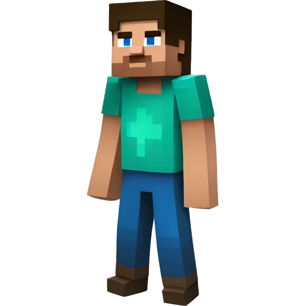 Minecraft steve emoji
