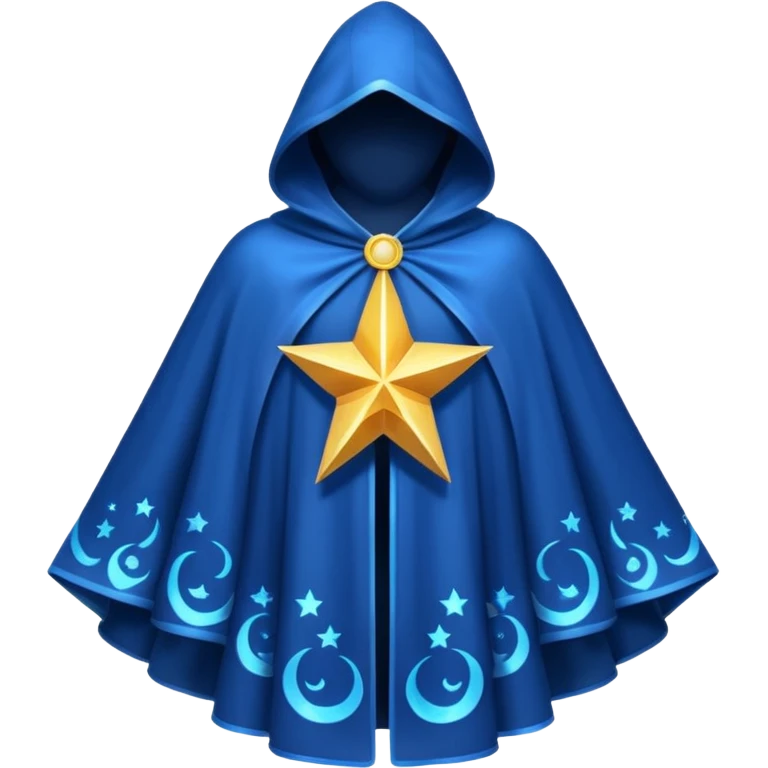 a fantasy magic star pattern cloak emoji